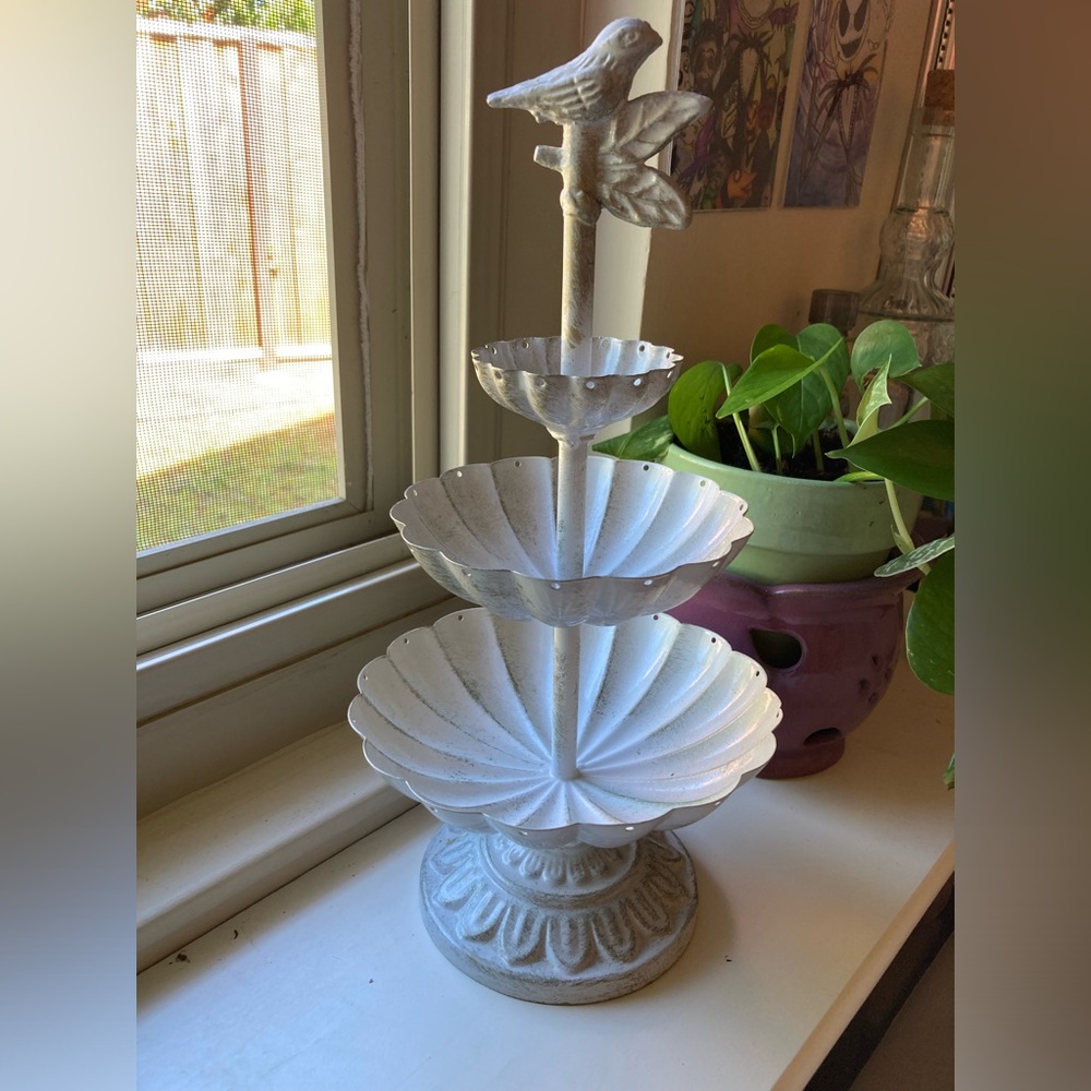 Metal Bird 3 tier Jewelry Organizer